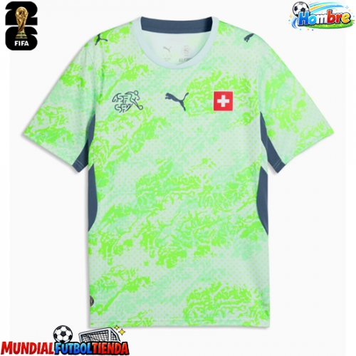 Camiseta Suiza Segunda Equipación Replica Mundial 2026 mangas cortas